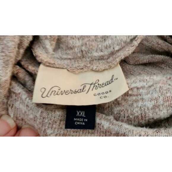 Universal Thread Pullover Sweater Size XXL Tan Heather Turtleneck Soft - Picture 10 of 15